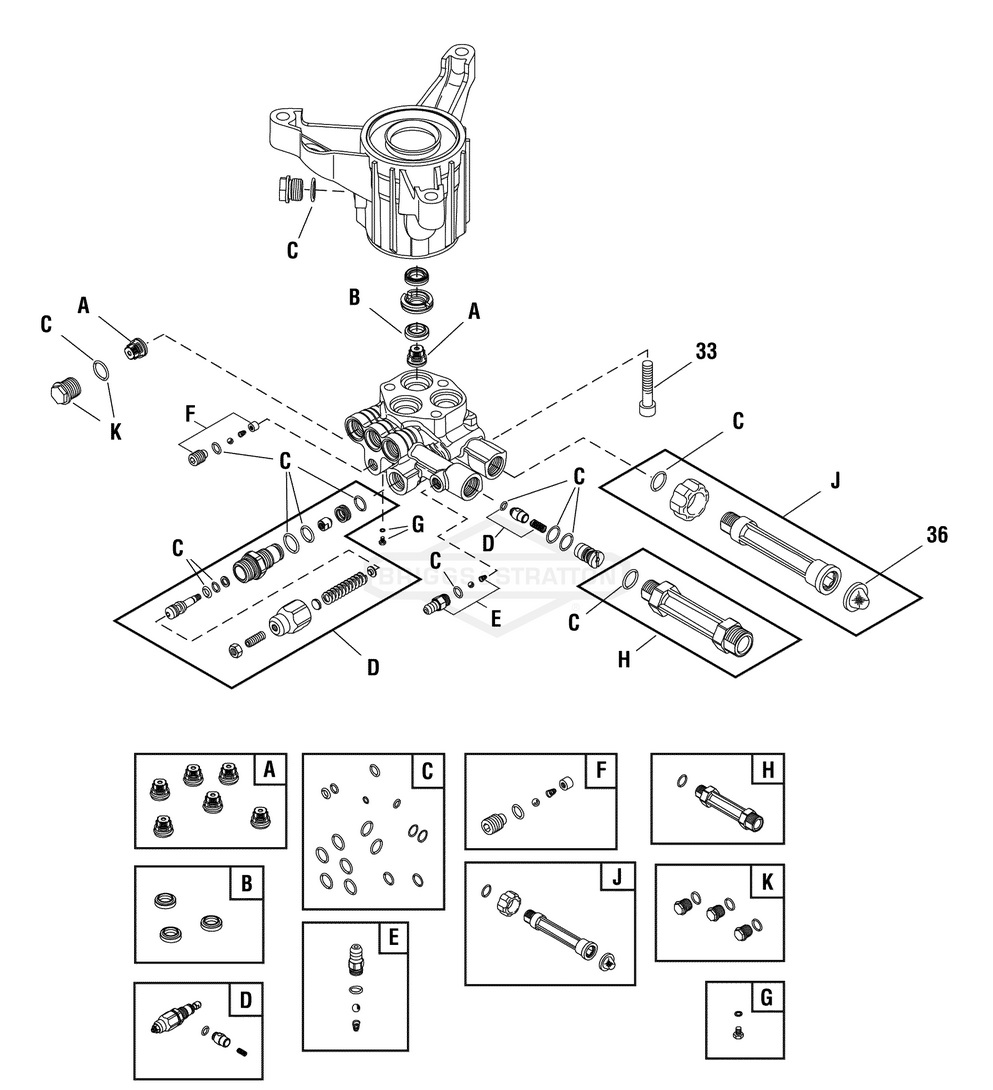 317142GS pressure washer pump parts